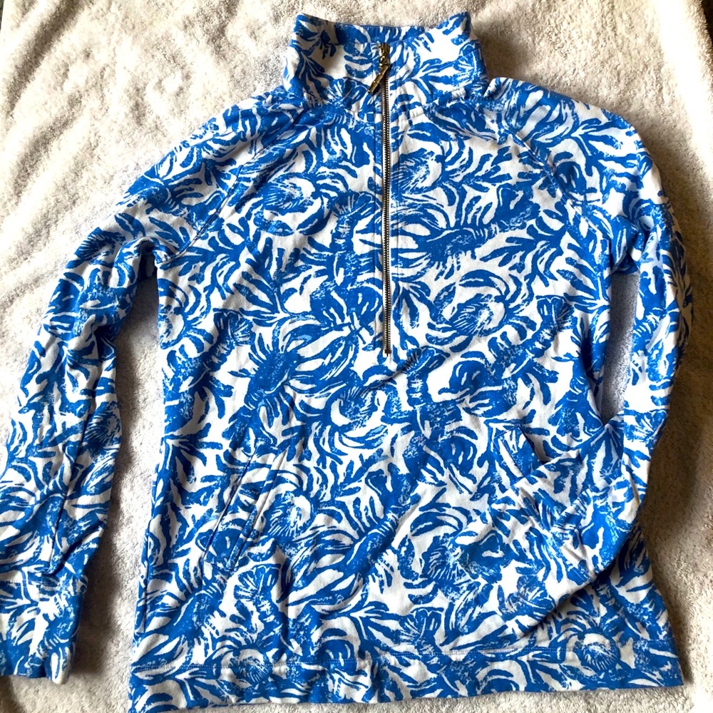 Lilly Pulitzer 3/4 zip pullover